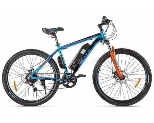 Электровелосипед Eltreco XT 600 D 27.5" (синий/оранжевый)