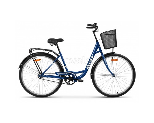 Велосипед Aist 28-245 с корзинкой (синий, 2021)