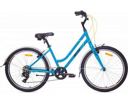 Велосипед Aist Cruiser 1.0 W 26" (бирюзовый/желтый)