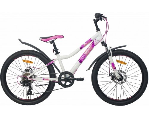 Велосипед Aist Rosy Junior 1.1 24" (белый/розовый)
